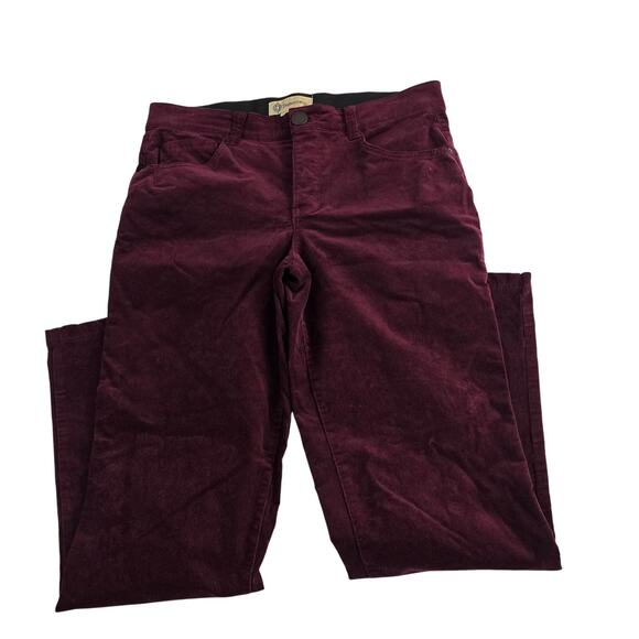 Democracy corduroy jeans pants red ab technology 10 slim straight 6901 - Picture 1 of 10
